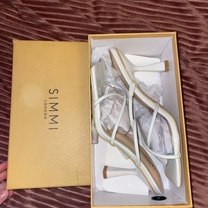 Brand new, never worn asos white kitten heels